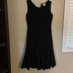 Black flare bottom Calvin Klein dress